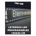 Letrero led luminoso publicitario wifi 1 metro x 20 cm color blanco  4