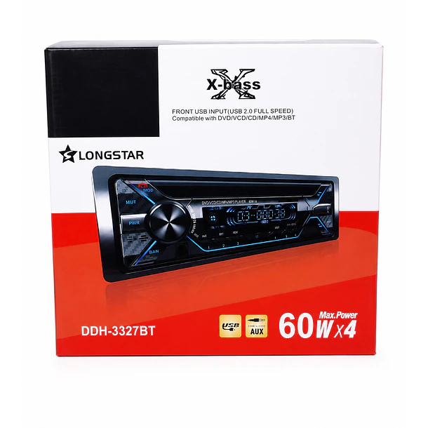 Radio Auto X-Bass Longstar 60Wx4  1