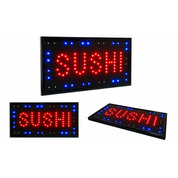letrero led sushi 48x25cm bajo consumo  3