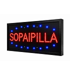 letrero led sopaipilla 48x25x3cm de bajo consumo  1