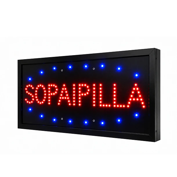 letrero led sopaipilla 48x25x3cm de bajo consumo  1