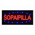 letrero led sopaipilla 48x25x3cm de bajo consumo  2