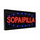 letrero led sopaipilla 48x25x3cm de bajo consumo  3