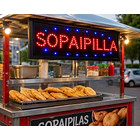 letrero led sopaipilla 48x25x3cm de bajo consumo  4