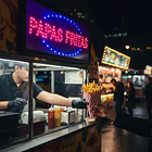 letrero led papas frita bajo consumo publicidad  1