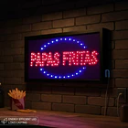 letrero led papas frita bajo consumo publicidad  2
