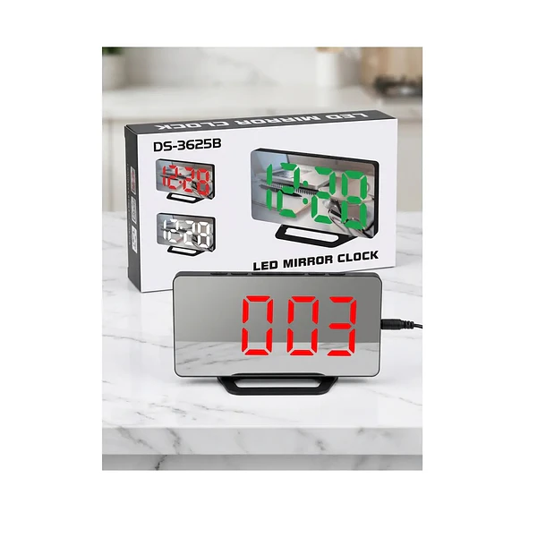 RELOJ DESPERTADOR DIGITAL MODELO ESPEJO  3