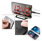 RELOJ DESPERTADOR DIGITAL MODELO ESPEJO  4
