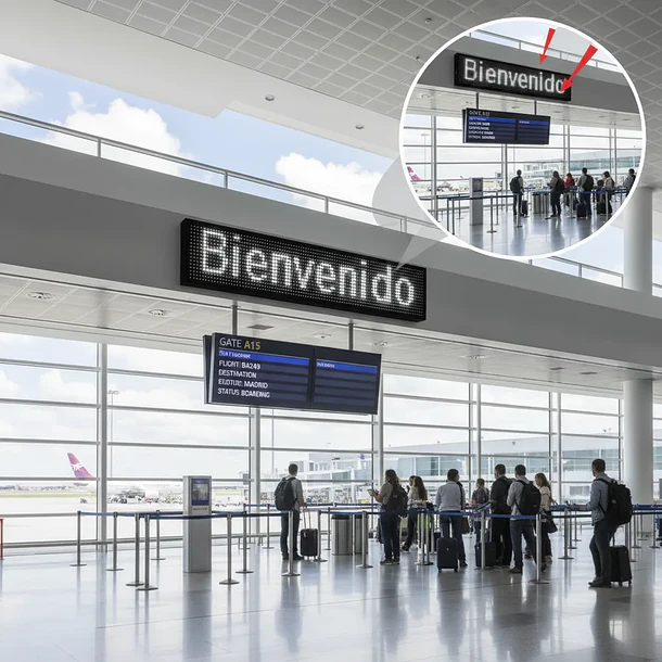 LETRERO LED GIGANTE DE 3 METROS X 56 X 10 CM  1