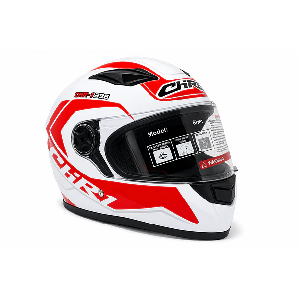 CASCO INTEGRAL PARA MOTO CHIRS BLANCO 2