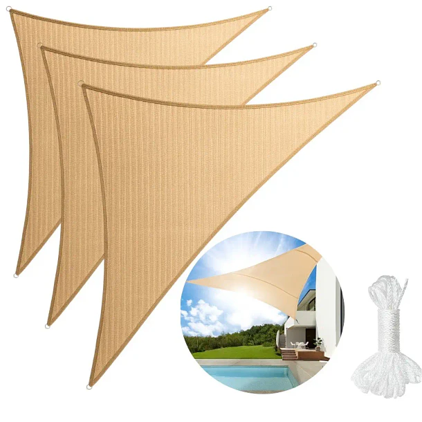 Toldo vela triangular 4x4x4 metros  6