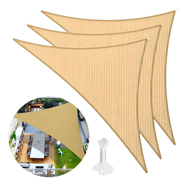 TOLDO VELA TRIANGULAR 5X5X5 METROS  5