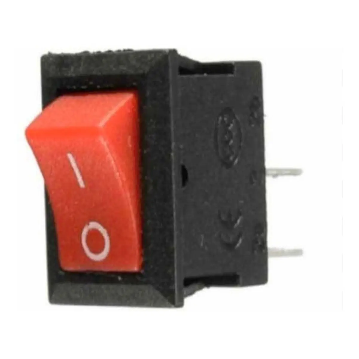 Mini Interruptor Switch Negro Rojo On Off 3amp Hasta 250 Vac