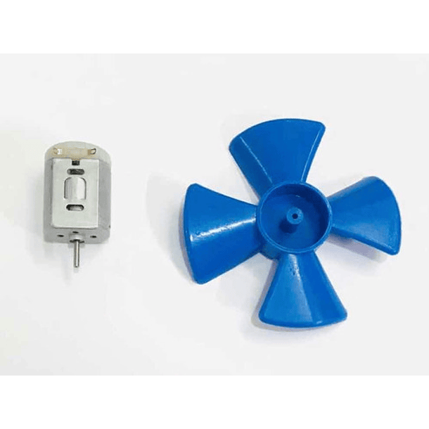 Motor + Hélice + Adaptador De Voltaje 12v 