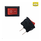 Mini Interruptor Switch Negro Rojo On Off Hasta 250v 1
