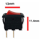 Mini Interruptor Switch Negro Rojo On Off Hasta 250v 2