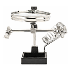 Tercera Mano Metálica Con Lupa Grande 90 Mm 3