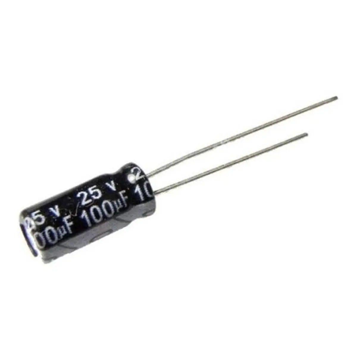 10 Unidades De Condensador Eléctrolitico 100mf X 25v 100uf