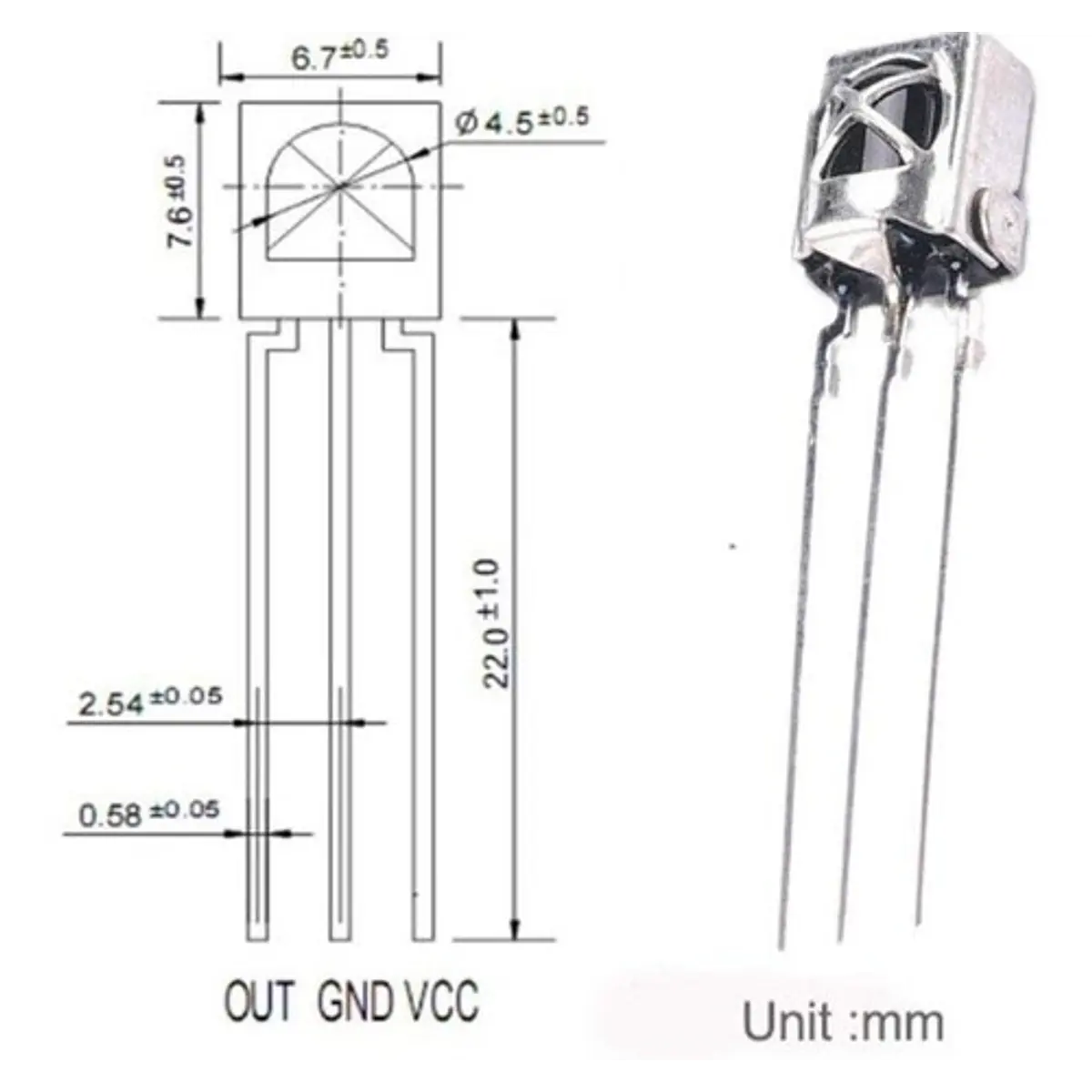 Receptor Infrarrojo 1838b