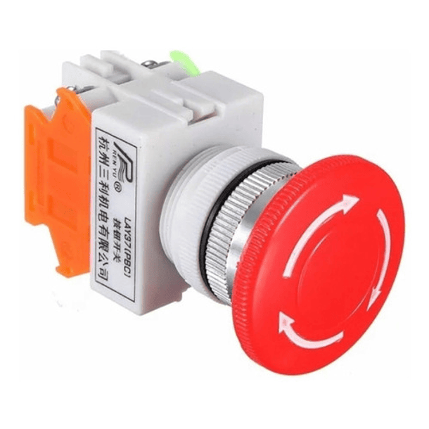 Botón Pulsador Interruptor Paro De Emergencia Ac 660v 10a 1