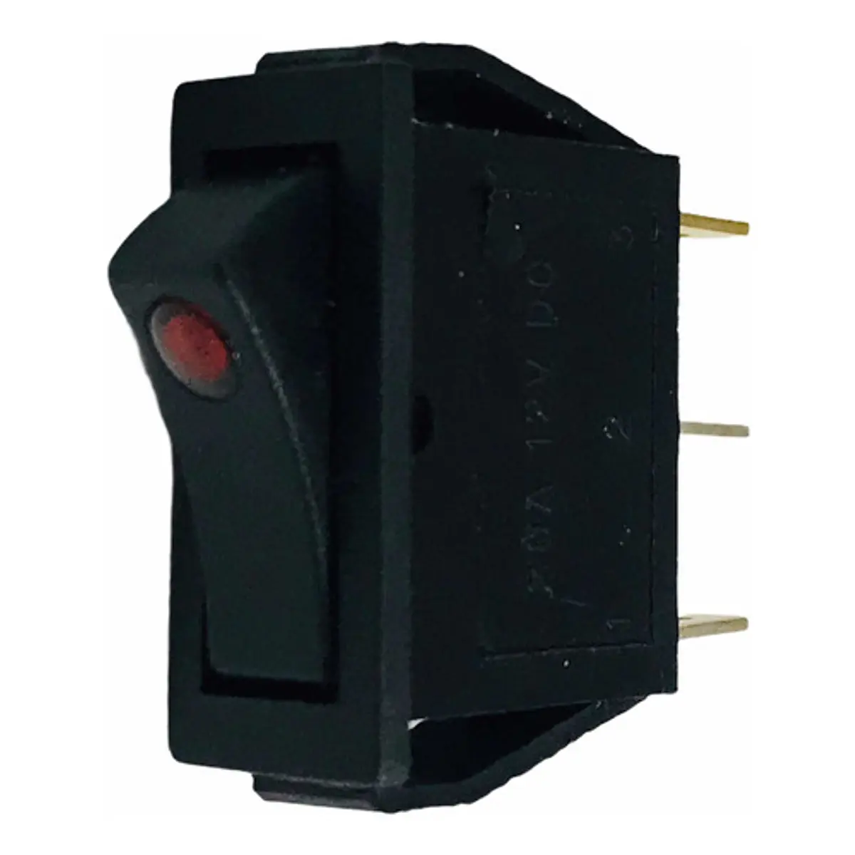 Switch Interruptor 12v Piloto 3 Pines 2 Posici 21.4x25.5mm