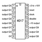 Integrado Cd 4017 Contador De Décadas Cmos 2