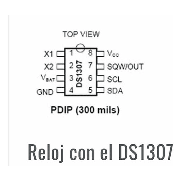 Ds1307 Reloj De Tiempo Real Circuito Integrado 8 Pines 2