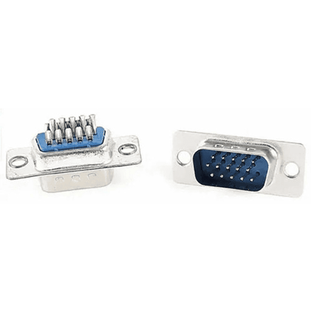 Conector Db15 Macho 3 Hileras 15 Pines  