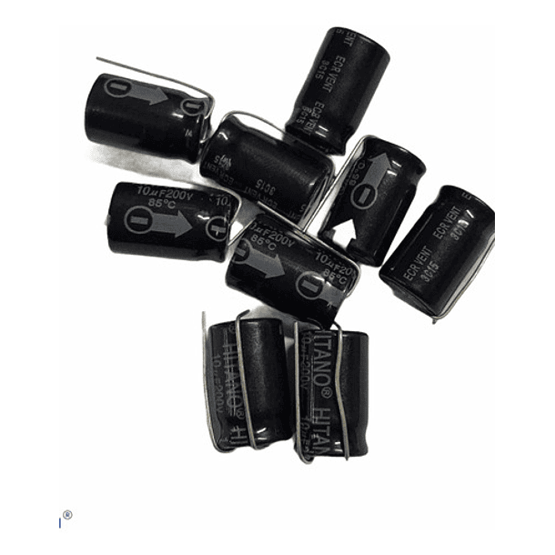 Condensador Electrolítico 10uf X 200v  