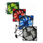 Ventilador Para Pc 12v Con Luz Led Gamer 12cm De Colores 29