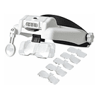 Gafas Lupa Visera Diadema Súper Aumento 3 Led 5 Lentes 1