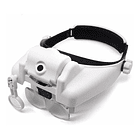 Gafas Lupa Visera Diadema Súper Aumento 3 Led 5 Lentes 4