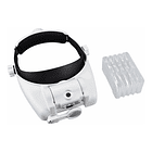 Gafas Lupa Visera Diadema Súper Aumento 3 Led 5 Lentes 6