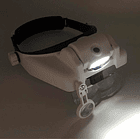 Gafas Lupa Visera Diadema Súper Aumento 3 Led 5 Lentes 8