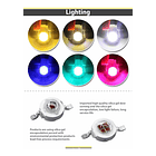 2 Led 3w 3v Amarillo Luz Lampara Alta Potencia Smd 4