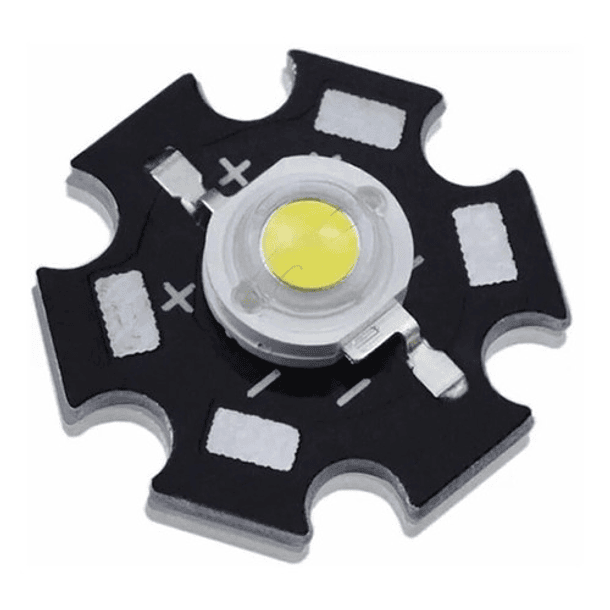 2 Luz Led 1w Alta Potencia + 2 Disipador De Calor 2