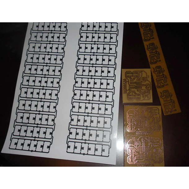 Papier Transfert Thermique Pour Circuits Imprimés - Lot De 50 Feuilles Jaunes 300x210mm - Épaisseur 0.1mm - Pour Imprimante Laser