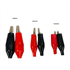 Par de Caimanes Medianos 4.3 cm Rojo Y  Negro  2