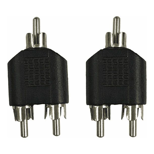 2 Unds T Adaptador Audio Divisor 1 Rca Macho A 2 Rca Macho 