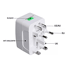 Convertidor Viajero Europeo Universal 1 Puerto Usb 2