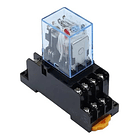 Relevo Relay Rele Industrial 110v Ac  14pines  + Base 3