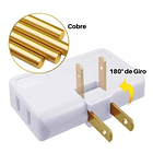 Toma Corriente Flexible De 3 Salidas Giratorio  Multitoma 2