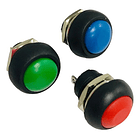  Pulsador  2 Pines Redondo Chasis 17mm 1