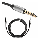 Cable Plug 3.5 Stereo A Plug 1/4 Stereo 1.8 Metros 2