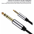 Cable Plug 3.5 Stereo A Plug 1/4 Stereo 1.8 Metros 4