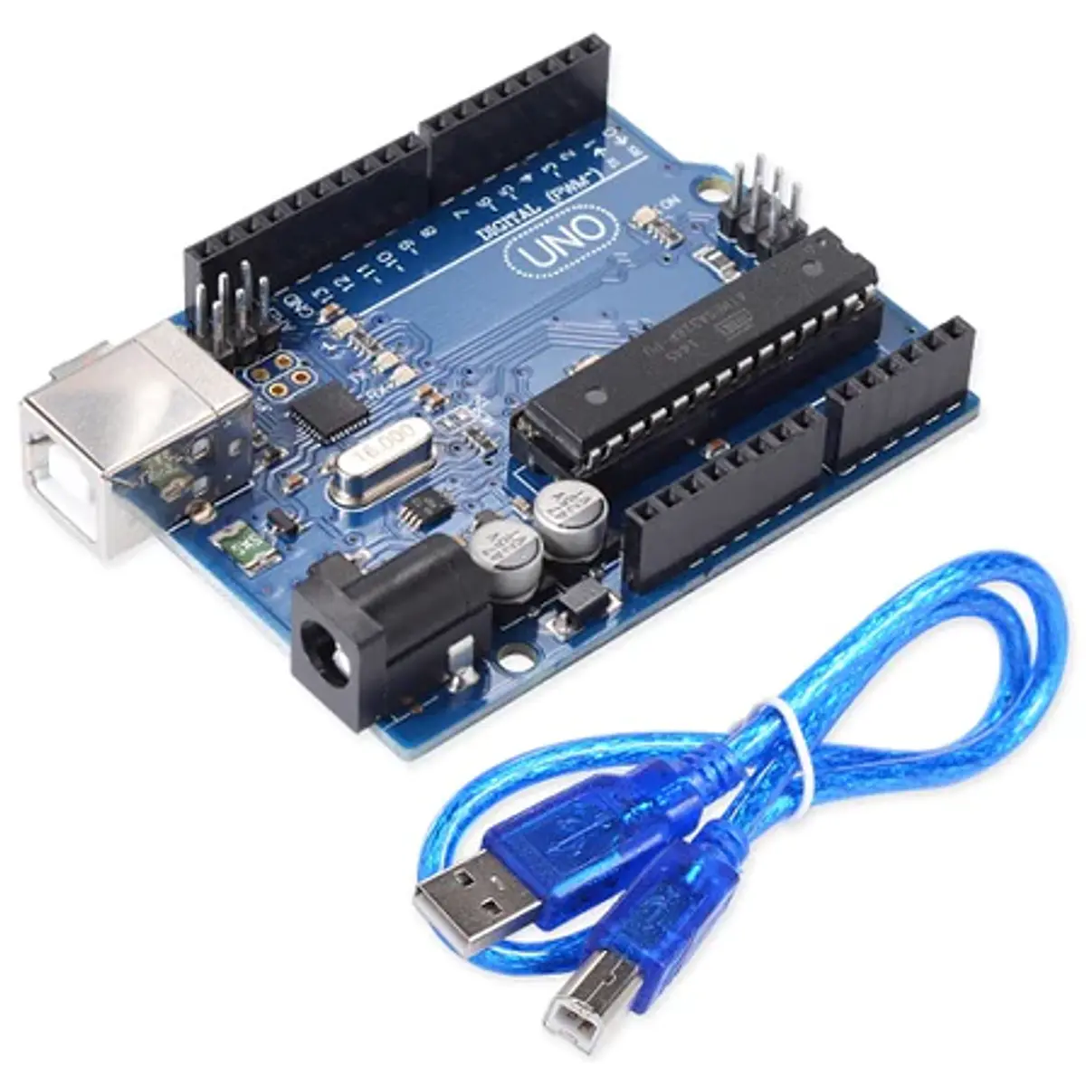 Arduino UNO R3 contramarcado con cable