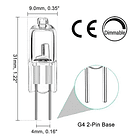 Bombillo Halógeno G4 Bulbo  12v 5w 10w  20w 35w  50w  2