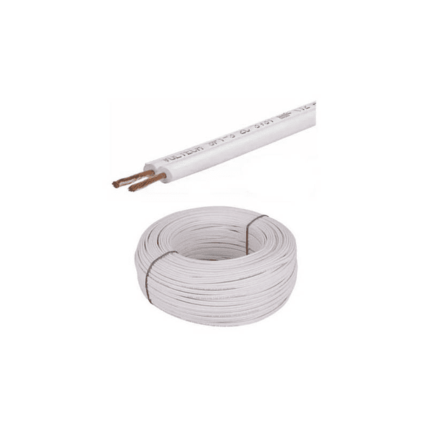 Cable duplex 2x14 blanco Metro 