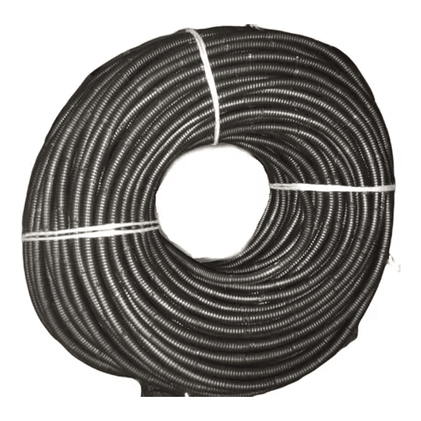 Coraza Para Cable Abierta 1/4 6 mm Negra Metro 
