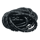 2 metros de Espiral negro de 3/8 para cable 9mm 1